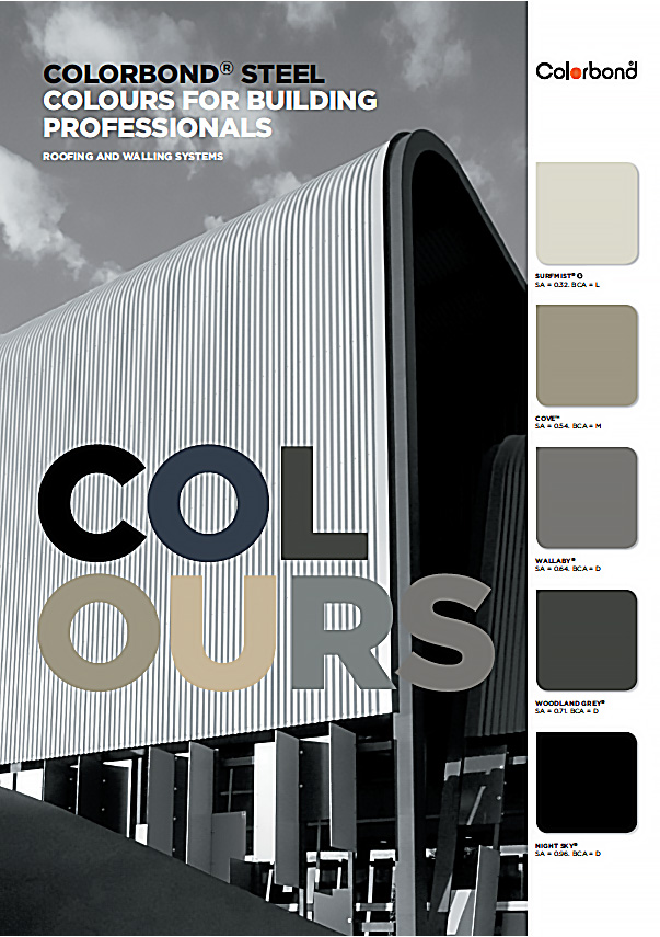 Cover of the brochure for Colorbond